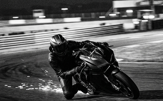 Motorcycle on track
